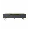  Hanah Home TV Stand Sapphire Oak Anthracite Roma 180 - Sapphire Oak, Anthracite