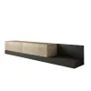  Hanah Home TV Stand Travertine Anthracite Major - Travertine, Anthracite
