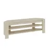  Hanah Home TV Stand Travertine Corner - Travertine