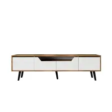  Hanah Home TV Stand Walnut White Roma 180 - Walnut, White bútor