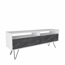  Hanah Home TV Stand White Bendire Flay - White, Bendire bútor