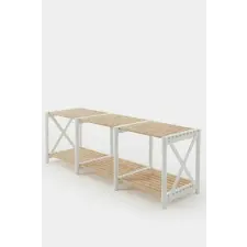 Hanah Home TV Stand White Tv Unit - White bútor