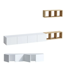  Hanah Home TV Unit White Oak Pıa bútor