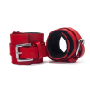  Hand Cuffs Grain Leather Red/Black