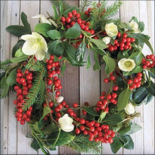 Handmade wreath papírszalvéta 33x33cm, 20db-os papírárú, csomagoló és tárolóeszköz