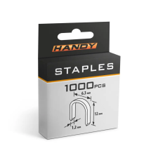 Handy 10443B 1,2 x 6,3 x 12 mm - 1000 db tűzőkapocs villanyszerelés