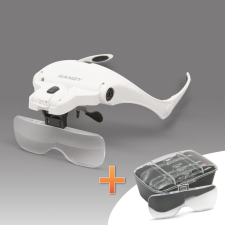 Handy fejpántos nagyító LED világítással + lencse szett (10792) szerszám kiegészítő