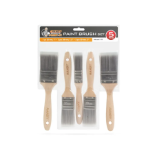 Handy Festőecset szett, fa - 5 db - 1x1" / 2x1,5" / 2x2" festő és tapétázó eszköz