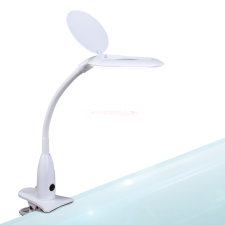 Handy Műkörmös asztali LED lámpa nagyítóval csipeszes fehér világítás