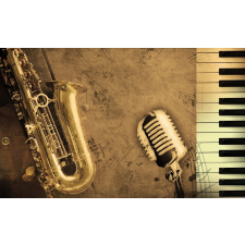  Hangszer matrica tapéta, 250 x 200 cm tapéta, díszléc és más dekoráció