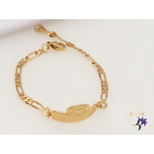  Hanna antiallergén gyermek karkötő kislány fejjel diszítve-18K karkötő