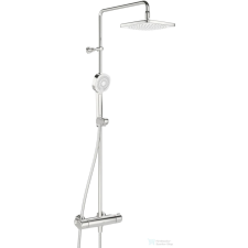 Hansa Hansamicra Style termosztátos zuhanyrendszer 20x20 cm-es esőztetővel és zuhanyszettel,króm 44350230 csaptelep