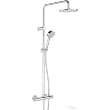Hansa Hansaprisma termosztátos zuhanyrendszer 20 cm-es esőztetővel és zuhanyszettel,króm 58099103 csaptelep