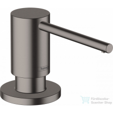 Hansgrohe A41 folyékonyszappan és mosogatószer adagoló, szálcsiszolt fekete/króm 40438340 mosogatótálca