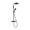Hansgrohe ACTIVERA S Showerpipe 240 1 jet VARIA Ecosmart termosztátos zuhanyrendszer, matt fekete 28078670