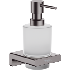 Hansgrohe AddStoris Folyékonyszappan- adagoló szálcsiszolt fekete/króm 41745340 fürdőszoba kiegészítő