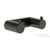Hansgrohe ADDSTORIS S dupla törölközőtartó, szálcsiszolt fekete króm 41785340