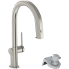 Hansgrohe Aqittura M91 Vízszűrős konyhai csaptelep 210, kihúzható zuhanyfejjel, 1jet nemesacél felület 76803800