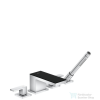 Hansgrohe AX MYEDITION 4-lyukú kádperemre szerelhető kádcsaptelep, fekete/króm 47430600