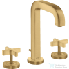Hansgrohe AXOR CITTERIO 3 üléses mosdó csaptelep automata leeresztővel,szálcsiszolt arany hatású 39133250