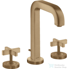 Hansgrohe AXOR CITTERIO 3 üléses mosdó csaptelep automata leeresztővel,szálcsiszolt bronz 39133140 csaptelep