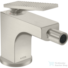 Hansgrohe AXOR Citterio bidé csaptelep automata leeresztővel,rozsdamentes acél hatású 39201800 csaptelep