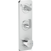 Hansgrohe AXOR CITTERIO C termosztátos falsík alatti kád /zuhany csaptelep rombuszmetszéses fogantyúval,króm 49701000