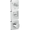 Hansgrohe AXOR CITTERIO C termosztátos falsík alatti kád /zuhany csaptelep rombuszmetszéses fogantyúval,króm 49711000