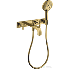 Hansgrohe AXOR Citterio falsík alatti kádtöltő csaptelep zuhanyszettel,polírozott arany hatású 39441990 csaptelep