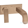 Hansgrohe AXOR CITTERIO falsík alatti mosdó csaptelep 22 cm-es kifolyóval,nem zárható leeresztővel,rombuszmetszéses fogantyúval,szálcsiszolt vörös arany hatású 39171310