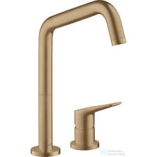 Hansgrohe AXOR Citterio M 2 üléses mosogató csaptelep DN15, szálcsiszolt bronz 34820140 csaptelep
