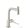 Hansgrohe AXOR CITTERIO Select 230 egykaros mosogató csaptelep kihúzható zuhanyfejjel,2 jet, rozsdamentes acél hatású 39863800