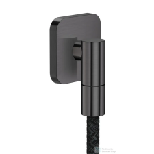 Hansgrohe AXOR FINE softsquare gégecső csatlakozó, szálcsiszolt fekete króm 36739340 csaptelep