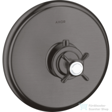 Hansgrohe Axor Montreux Highflow falsík alatti termosztátos színkészlet, szálcsiszolt fekete króm 16815340 csaptelep