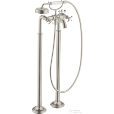 Hansgrohe AXOR MONTREUX szabadon álló kádtöltő csaptelep zuhanyszettel,rozsdamentes acél hatású,16547800 csaptelep
