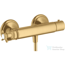 Hansgrohe Axor Montreux termosztátos zuhany csaptelep zuhanyszett nélkül,szálcsiszolt arany hatású 16261250 csaptelep