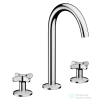 Hansgrohe AXOR ONE 170 3 üléses mosdó csaptelep,klik-klak leeresztővel, króm 48040000