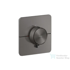 Hansgrohe AXOR SHOWERSELECT ID Softsquare falsík alatti termosztát, szálcsiszolt fekete króm 36775340 csaptelep