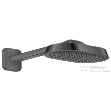 Hansgrohe AXOR SHOWERSPHERE 25x16 cm-es esőztető zuhanykarral, szálcsiszolt fekete króm 39754340 csaptelep