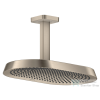 Hansgrohe AXOR SHOWERSPHERE 37x22 cm-es 2 jet mennyezeti esőztető zuhanykarral, alaptest nélkül, szálcsiszolt nikkel 39757820