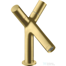 Hansgrohe AXOR STARCK 80 kétkaros mosdó csaptelep automata leeresztővel, szálcsiszolt sárgaréz 10030950 csaptelep