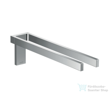 Hansgrohe AXOR UNIVERSAL 38 cm-es fix dupla törölközőtartó,Króm 42622000 fürdőszoba kiegészítő