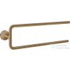 Hansgrohe AXOR UNIVERSAL CIRCULAR 49 cm-es dupla fali törölközőtartó,szálcsiszolt bronz 42822140