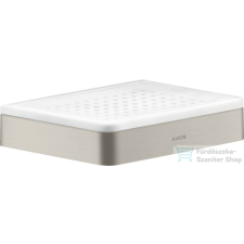 Hansgrohe AXOR UNIVERSAL SOFTSQUARE fali szappantartó,rozsdamentes acél hatású 42803800 fürdőszoba kiegészítő