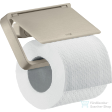 Hansgrohe AXOR UNIVERSAL Softsquare fedeles wc papír tartó,szálcsiszolt nikkel 42836820 fürdőszoba kiegészítő