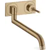 Hansgrohe AXOR Uno 2 fali mosogató csaptelep alaptest nélkül, szálcsiszolt bronz 38815140