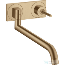 Hansgrohe AXOR Uno 2 fali mosogató csaptelep alaptest nélkül, szálcsiszolt bronz 38815140 csaptelep
