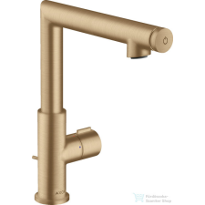 Hansgrohe AXOR UNO Select 220 magasított mosdócsaptelep automata leeresztővel, szálcsiszolt bronz 45016140 csaptelep
