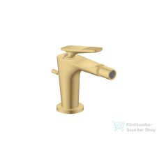 Hansgrohe CITTERIO C bidé csaptelep automata leeresztővel,rombuszmetszéses fogantyúval,szálcsiszolt arany hatású 49211250 csaptelep
