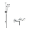 Hansgrohe Croma Select S króm termosztátos zuhanycsaptelep zuhanyszettel